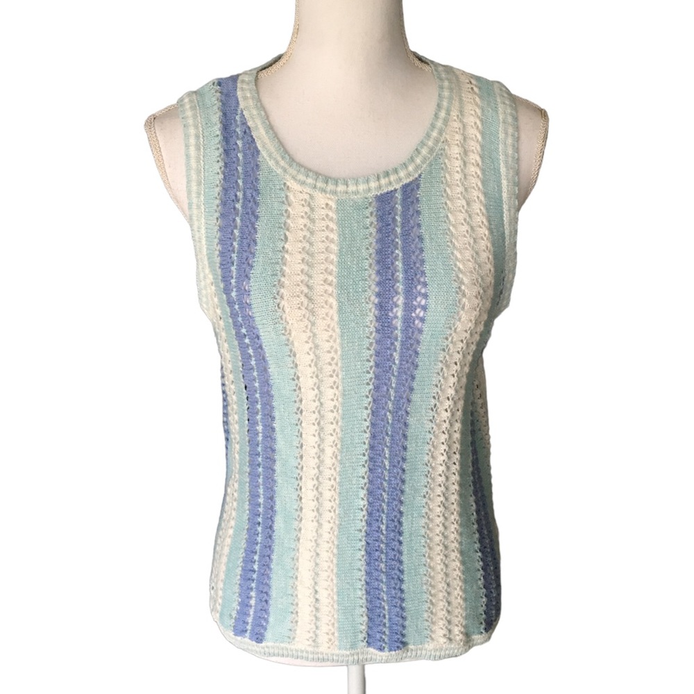 Hem & Thread blue striped Top - Picture 1 of 6